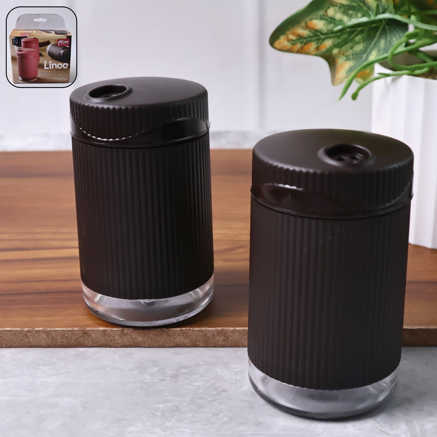 Linoo Salt & Pepper Dispenser Set Linoo Salt & Pepper Dispenser Set